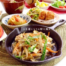 豆腐とツナの柳川風