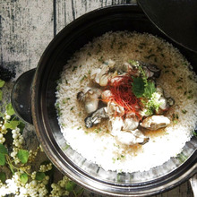 和洋折衷炊きこみご飯❤牡蠣のアヒージョ風のオイル炊き込みご飯