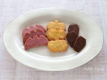 ハロウィン♪米粉の3色クッキー