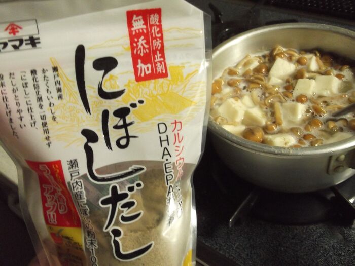 だしは、煮干し粉末