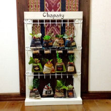 すのこと10連フックでリメ缶ハンガーdiy♪アクセサリーや文房具にもOK!