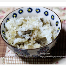 ル・クルーゼで炊く きのこの炊き込みごはん