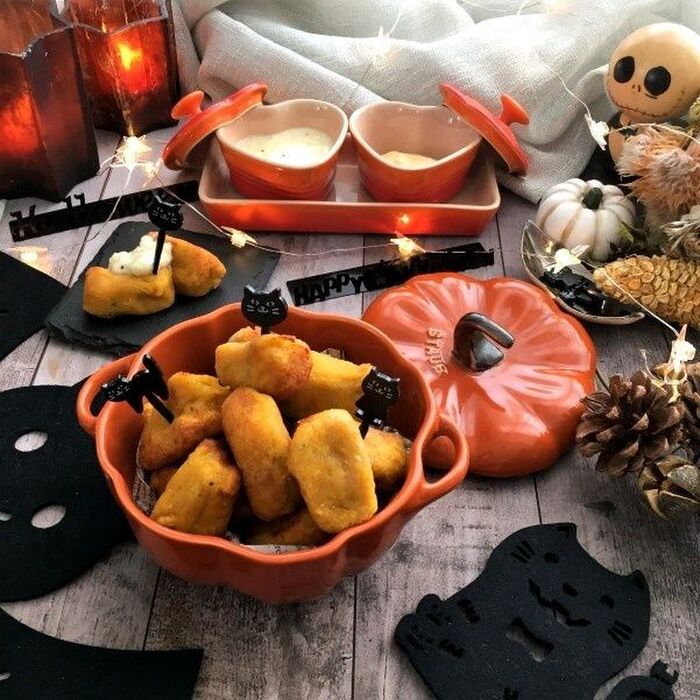 ハロウィンに大人も子供も楽しめる!かぼちゃのニョッキフライ