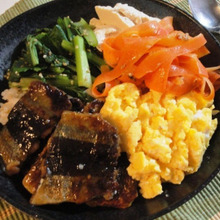 和風☆ビビンバ風どんぶり