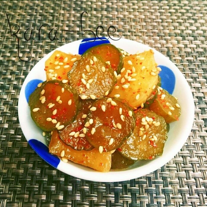 新米と一緒に♪ご飯が進む!ピリ辛ラーポンキューちゃん