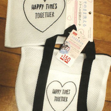 機能的!そのまま洗えるトラベルトートバッグ&収納ポーチ★ダイソー