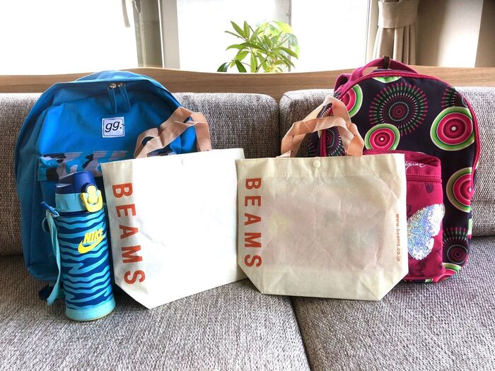 このショップ袋「遠足」に便利~!ぐちゃぐちゃ泥どろ解決☆