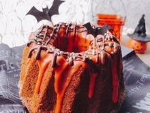 オレンジピール入りクグロフ ~ハロウィン風に~