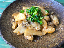 海のミルクで風邪予防に⁈牡蠣と山芋のバターポン酢