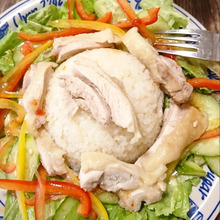 簡単‼️炊飯器に全部入れたらスイッチオン★シンガポールチキンライス★