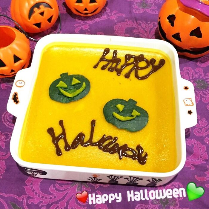 ❤️?かぼちゃの焼きプリン❤️?