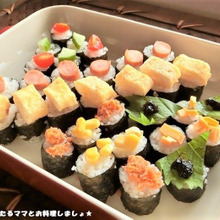 一口サイズで簡単★のっけおにぎり