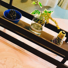 すのこで花おき台を作ってみました?