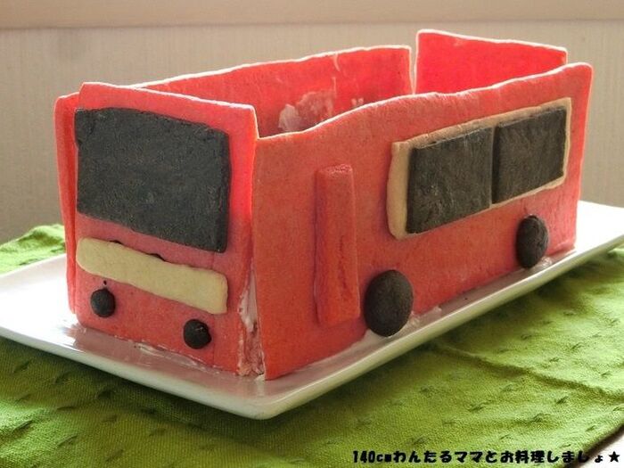 電車の立体ケーキ