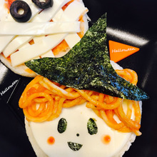 イングリッシュマフィンでハロウィントースト