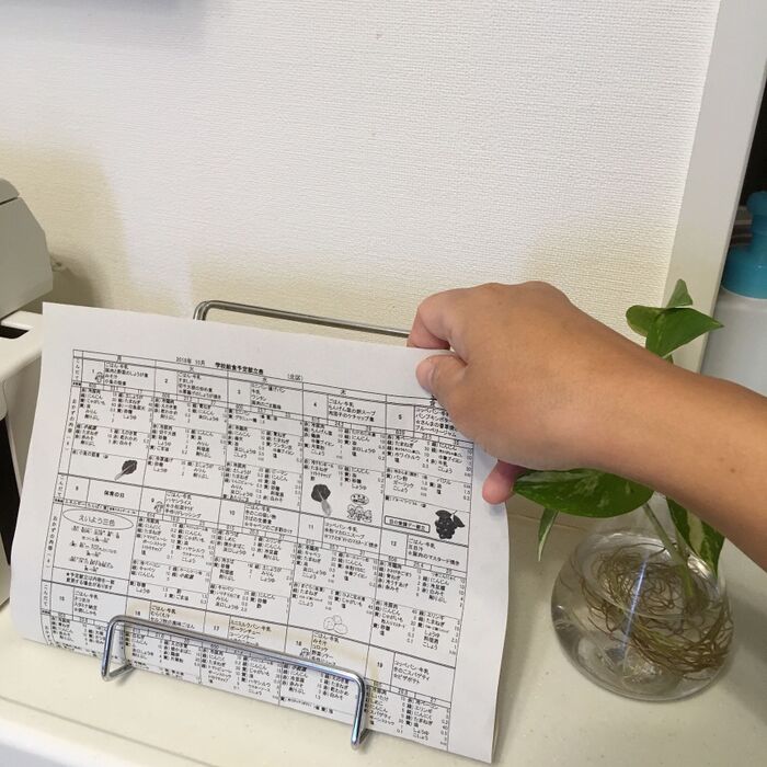 必要なものをさくっと立て掛けるだけ。