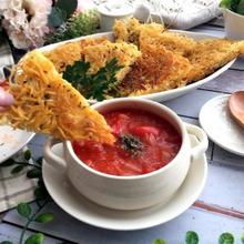 余ってませんか~カリッと焼きパスタとトマトスープでイタリア式朝食