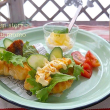 大きなプレートに乗せると★カフェモーニングに早変わり♪