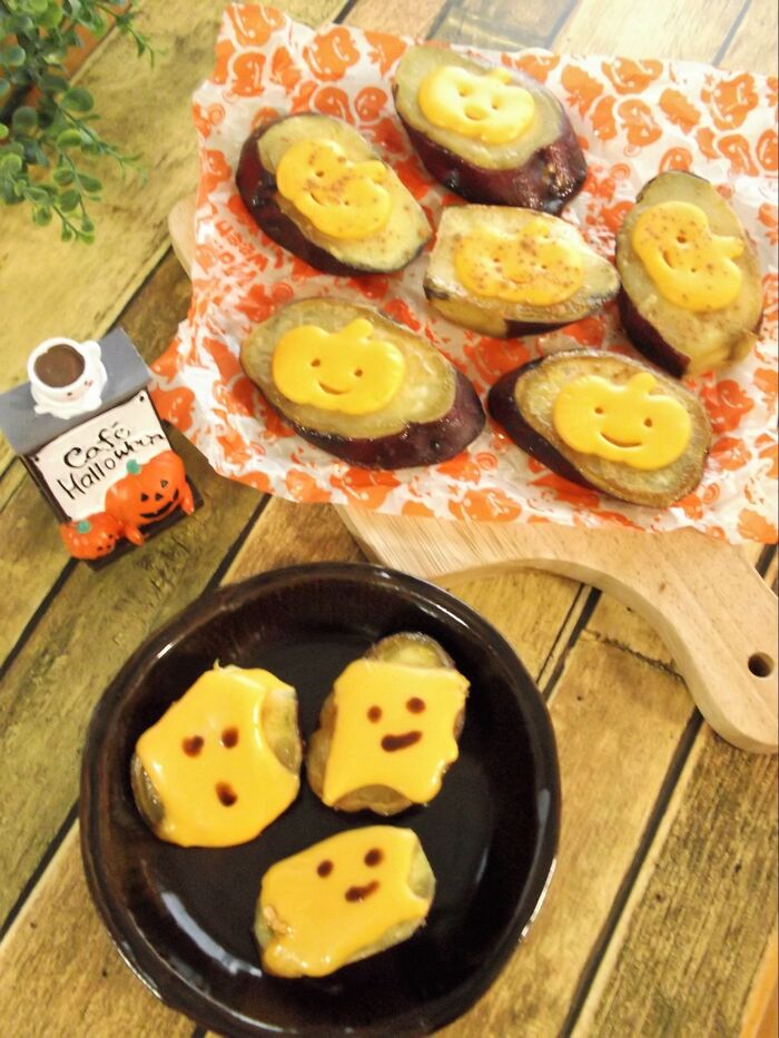 激リピ簡単スイーツ【つぶさないスイートポテト】をハロウィンバージョンのおつまみ仕様に♪