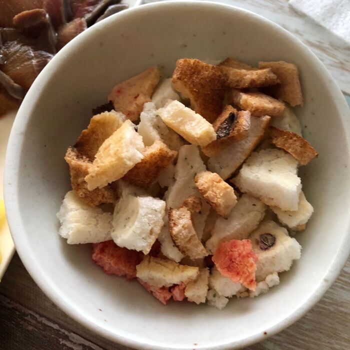 ④おかきは小さい時からのマスト