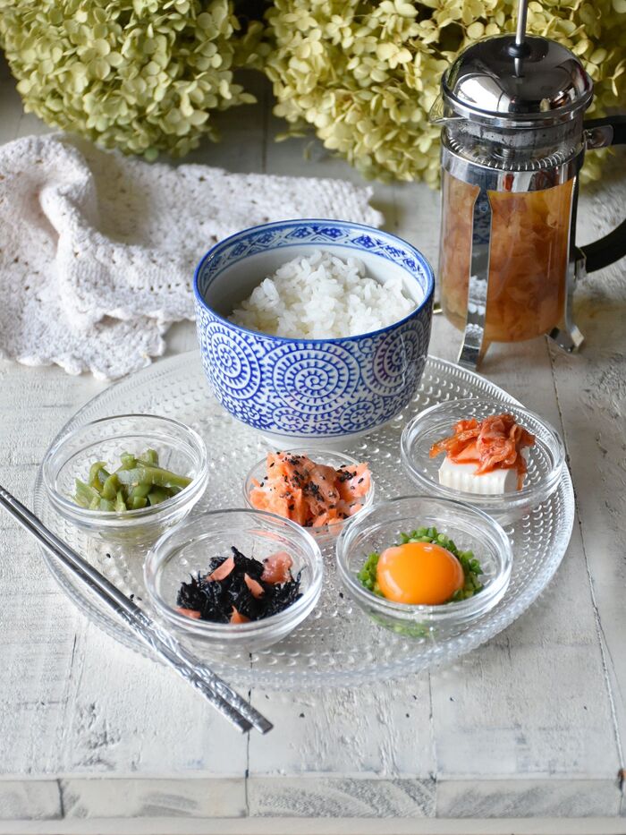 和ンプレートを洋食器で。