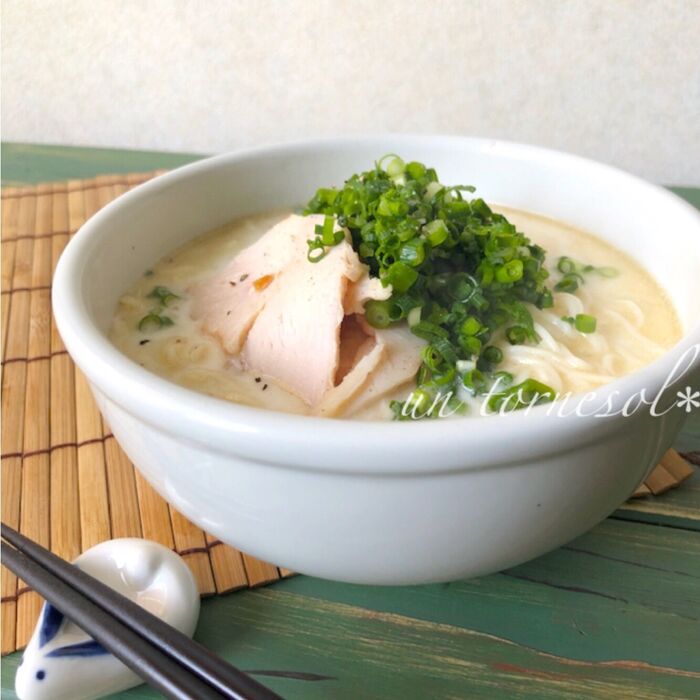 動脈硬化予防に!寒い日にオススメ☆ピーナッツミルクの中華風にゅうめん
