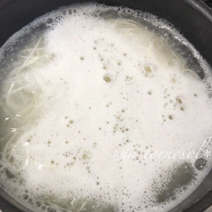 ④茹で時間は短めに!