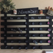 すのこで作る万年カレンダー