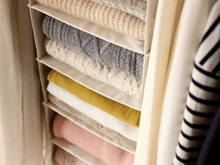 ニットの収納どうしてる?ニトリ1つでできる、パッと選びやすく型崩れしないニット収納♪