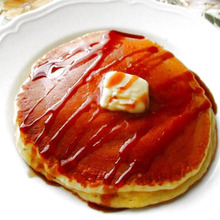 バター&黒蜜がけ冷やし甘酒ホットケーキ♪