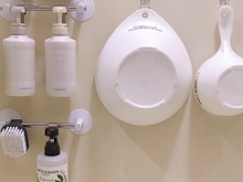 お風呂グッズのカビやぬめりは吊るす収納でしっかり予防‼️