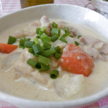 糖質制限できるんです!! 大豆粉ホワイトソースで鶏と大根のシチュー