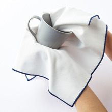 【食器拭き革命!】肌触りが優しい『吸水性抜群の食器拭きクロス』 拭き筋が残らず、くもりまでスッキリ!