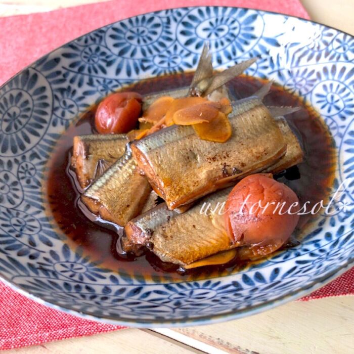 秋の味覚で!作り置きにオススメ☆秋刀魚のコーラ梅煮