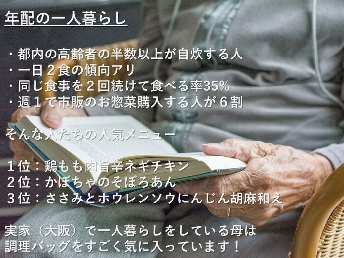 年配の一人暮らしにピッタリ