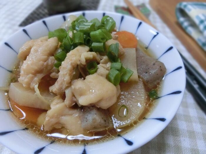 5.ねぎを散らす
