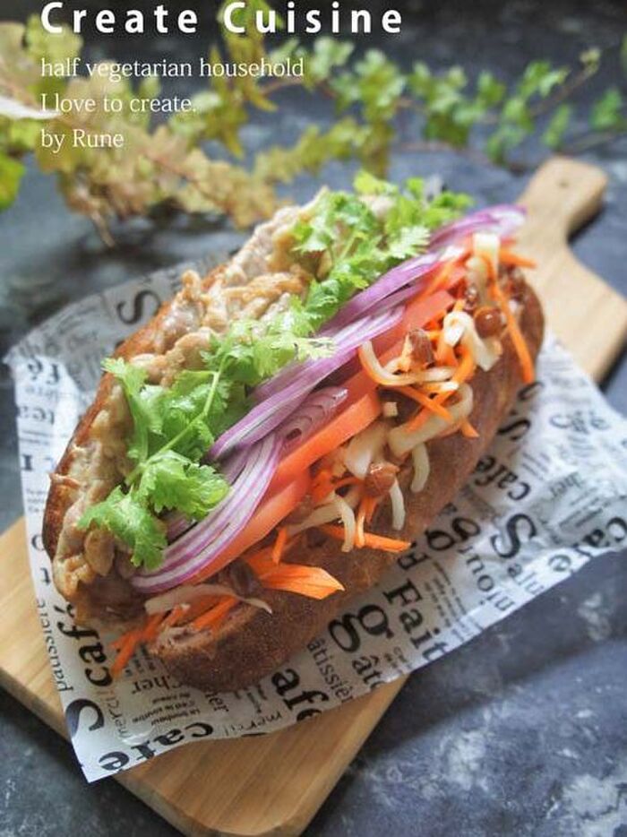美味しさ100%❤シャキシャキ野菜のごちそうサンド♪