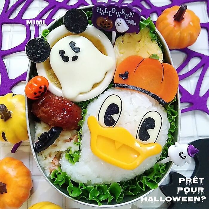 ドナルドダックでハッピーハロウィン弁当