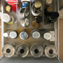 【無印良品アクリル仕切り棚】でキッチン収納。調味料を分かりやすく!