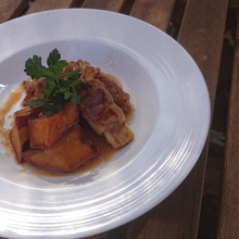 【試してみた】豚肉とさつまいもの生姜味噌あん。