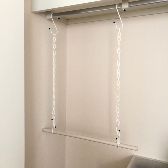 あとは、棒を渡して完成