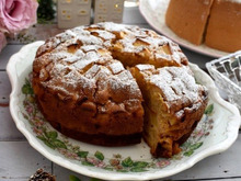 素朴なおいしさ!バター無しのイタリアンなりんごケーキ