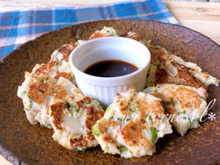 肥満予防に!れんこんのひと口梅チヂミ