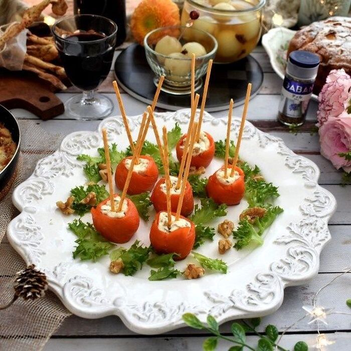 ワインを楽しもう~クリームチーズのサーモンロール!