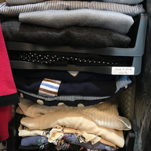 ?【衣類収納のヒント⑥】100円書類トレーで衣類の収納力⬆️ハンギングラックはもう弛ませない!