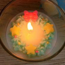 100均グッズでリースキャンドル作り☆