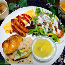 ☆アボカド、エビ、チーズサンド☆