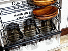 ALL100均!ミニすのこで両面使えるカップボード♪