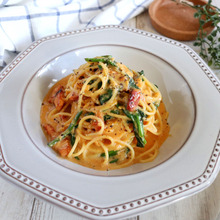 大人気ぺぺたまの進化版★クセになる★絶品!ホーベーたま(ほうれん草とベーコンの卵とじパスタ)