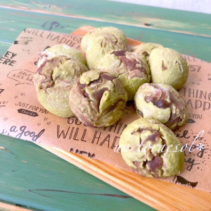 【和スイーツ】抹茶とあんこの和風ポンデケージョ